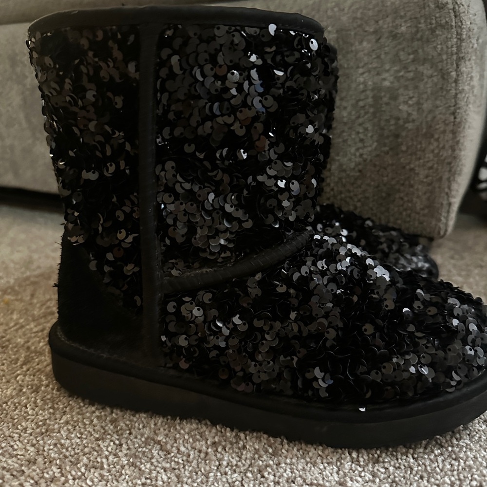 Black Sequin UGG Boots